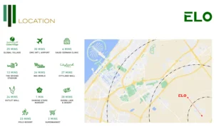 Elo at Damac hills 2 Location